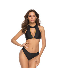 BIKINI STRÓJ KĄPIELOWY BRAZYLIJSKI ZAMEK ZIP