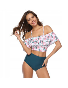 BIKINI STRÓJ KĄPIELOWY WYSOKI STAN HISZPANKA