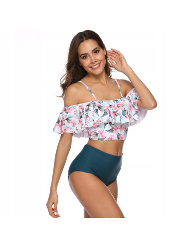 BIKINI STRÓJ KĄPIELOWY WYSOKI STAN HISZPANKA
