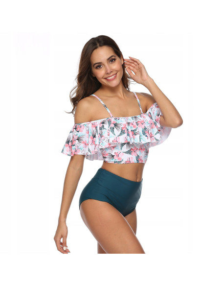 BIKINI STRÓJ KĄPIELOWY WYSOKI STAN HISZPANKA