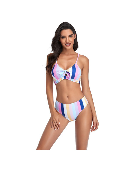 BIKINI STRÓJ KĄPIELOWY CUKIERKOWY PASTELOWY