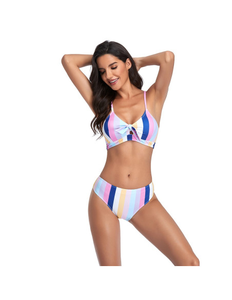 BIKINI STRÓJ KĄPIELOWY CUKIERKOWY PASTELOWY