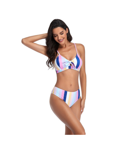 BIKINI STRÓJ KĄPIELOWY CUKIERKOWY PASTELOWY