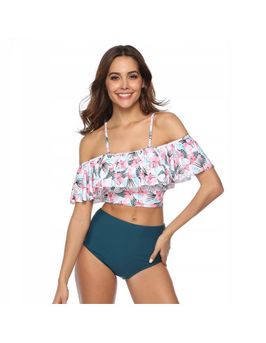 BIKINI STRÓJ KĄPIELOWY WYSOKI STAN HISZPANKA