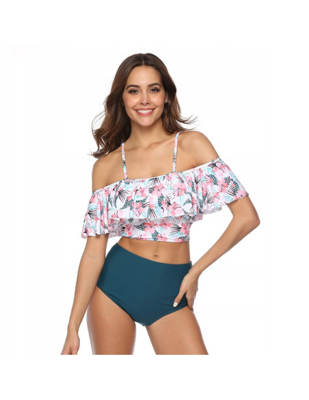 BIKINI STRÓJ KĄPIELOWY WYSOKI STAN HISZPANKA