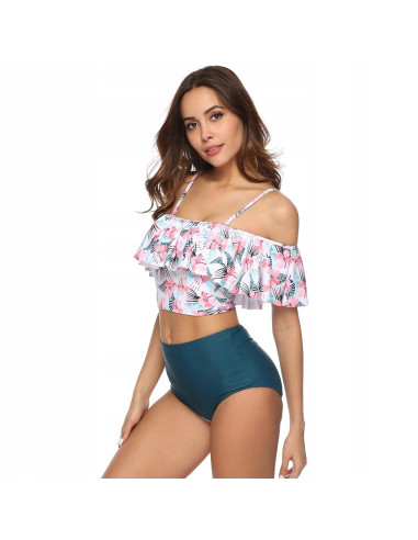 BIKINI STRÓJ KĄPIELOWY WYSOKI STAN HISZPANKA