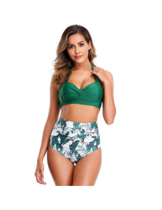 BIKINI STRÓJ KĄPIELOWY WYSOKI PUSH UP RETRO