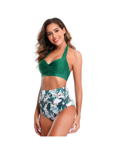 BIKINI STRÓJ KĄPIELOWY WYSOKI PUSH UP RETRO