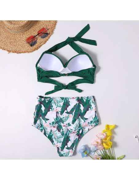 BIKINI STRÓJ KĄPIELOWY WYSOKI PUSH UP RETRO