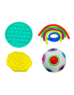 KOMPLET ZABAWEK ANTYSTRESOWYCH POP UP POPUP 8SZT