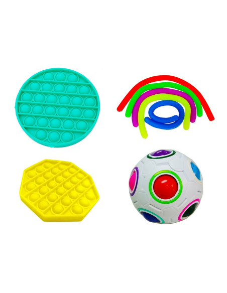KOMPLET ZABAWEK ANTYSTRESOWYCH POP UP POPUP 8SZT