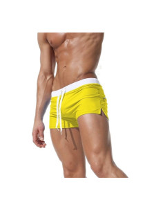 KĄPIELÓWKI BOKSERKI SZORTY BANANOWE ŻÓŁTE