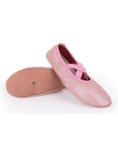 BALETKI DO TAŃCA NA BALET RYTMIKE RÓŻ SKÓRZANE