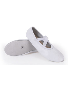 BALETKI DO TAŃCA NA BALET RYTMIKE BIAŁE SKÓRZANE