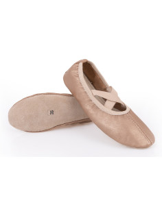 BALETKI DO TAŃCA BALETU RYTMIKA ZŁOTE SKÓRZANE