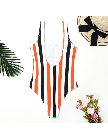 STRÓJ KOSTIUM KĄPIELOWY MONOKINI PASKI ZAMEK