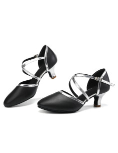 BUTY TANECZNE DO TAŃCA STANDARDU KRYTE SREBRNE 5cm 2