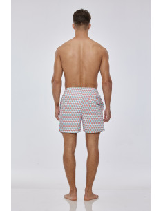KĄPIELÓWKI MĘSKIE SZORTY SPODENKI ROMBY KOSTKI 2