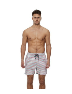 KĄPIELÓWKI MĘSKIE SZORTY SPODENKI ROMBY KOSTKI