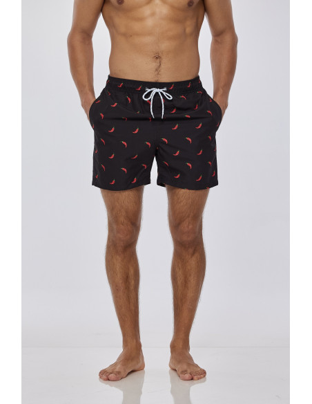 KĄPIELÓWKI MĘSKIE SZORTY SPODENKI PAPRYCZKI CHILI