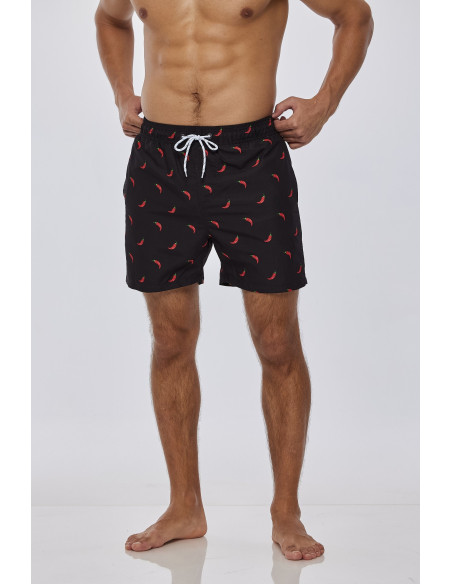 KĄPIELÓWKI MĘSKIE SZORTY SPODENKI PAPRYCZKI CHILI