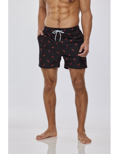 KĄPIELÓWKI MĘSKIE SZORTY SPODENKI PAPRYCZKI CHILI