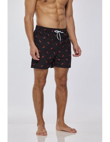 KĄPIELÓWKI MĘSKIE SZORTY SPODENKI PAPRYCZKI CHILI