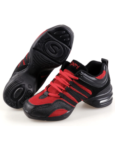 BUTY DO TAŃCA NOWOCZESNEGO TRENINGOWE SPORTOWE RED