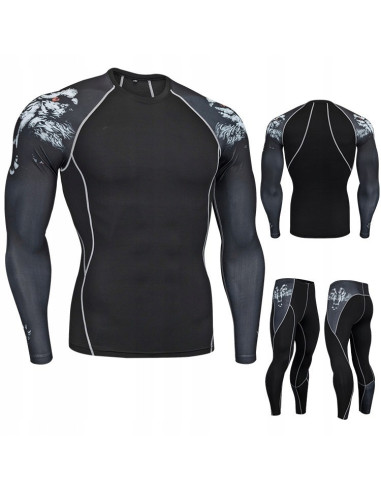 RASHGUARD LEGINSY NA TRENNING SIŁOWNIE MMA