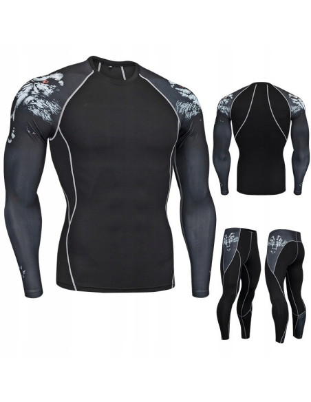 RASHGUARD LEGINSY NA TRENNING SIŁOWNIE MMA