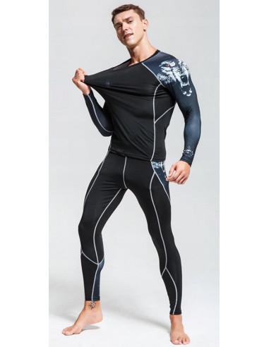 RASHGUARD LEGINSY NA TRENNING SIŁOWNIE MMA