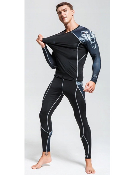 RASHGUARD LEGINSY NA TRENNING SIŁOWNIE MMA