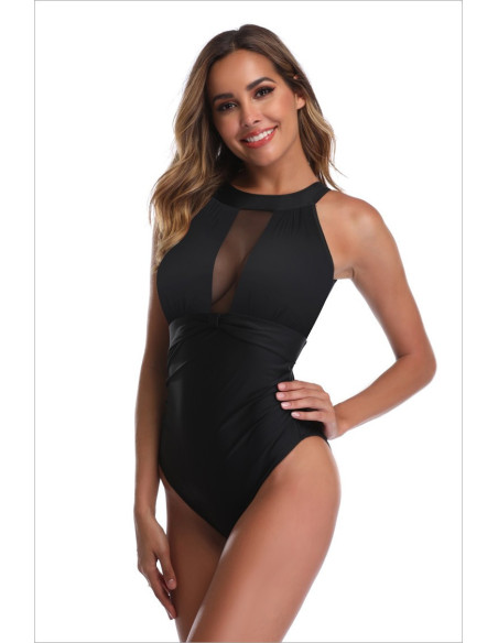 STRÓJ KOSTIUM KĄPIELOWY MONOKINI CZARNY BLACK