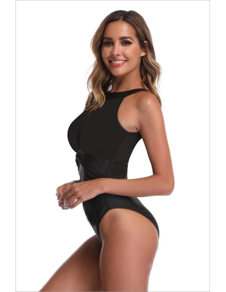 STRÓJ KOSTIUM KĄPIELOWY MONOKINI CZARNY BLACK
