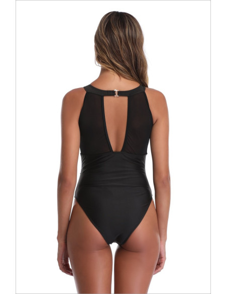 STRÓJ KOSTIUM KĄPIELOWY MONOKINI CZARNY BLACK