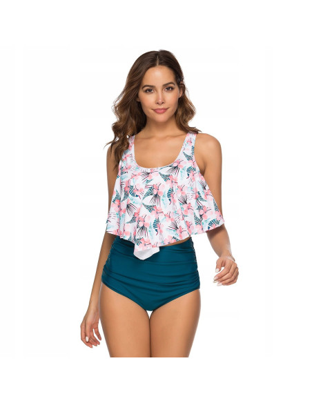 BIKINI STRÓJ KĄPIELOWY WYSOKI STAN BOHO SEXY