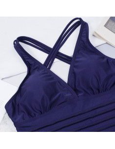 STRÓJ KOSTIUM KĄPIELOWY MONOKINI GRANAT BASEN 2