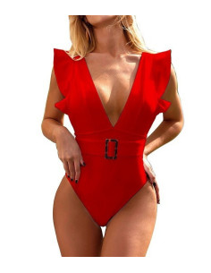 STRÓJ KOSTIUM KĄPIELOWY MONOKINI DEKOLT