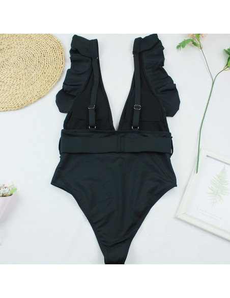 STRÓJ KOSTIUM KĄPIELOWY MONOKINI DEKOLT