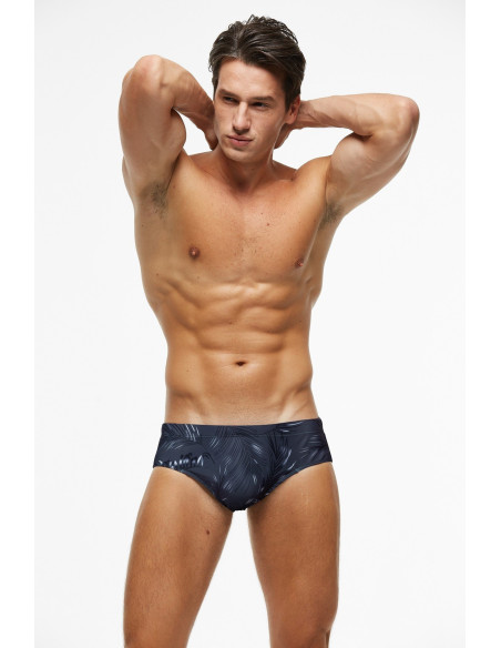 KĄPIELÓWKI MĘSKIE SLIPY SLIPKI SIWE LIŚCIE