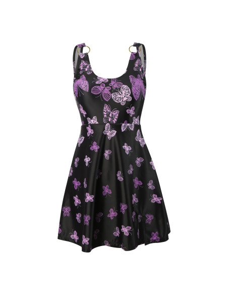 STRÓJ KĄPIELOWY JEDNOCZĘŚCIOWY SUKIENKA FIGI