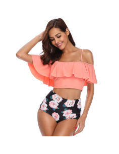 BIKINI STRÓJ KĄPIELOWY WYSOKI STAN HISZPANKA 2