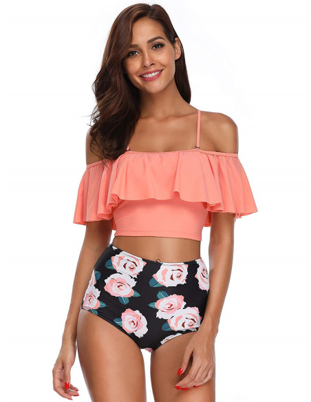 BIKINI STRÓJ KĄPIELOWY WYSOKI STAN HISZPANKA