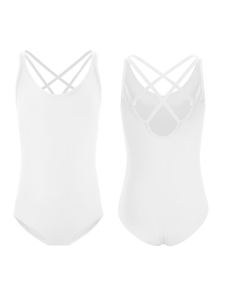 BODY BALETOWE STRÓJ DO TAŃCA BALETU BIAŁE