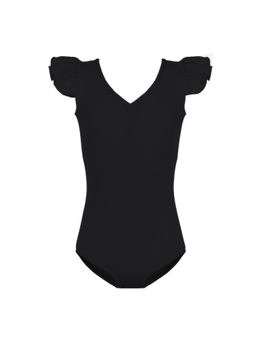 BODY BALETOWE STRÓJ DO BALETU FALBANKI CZARNE