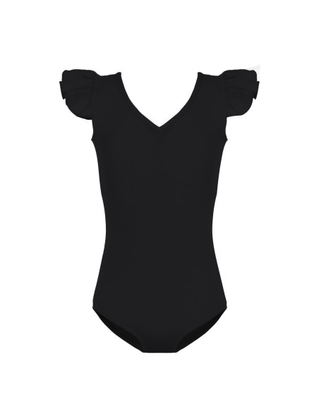 BODY BALETOWE STRÓJ DO BALETU FALBANKI CZARNE
