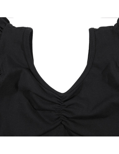 BODY BALETOWE STRÓJ DO BALETU FALBANKI CZARNE