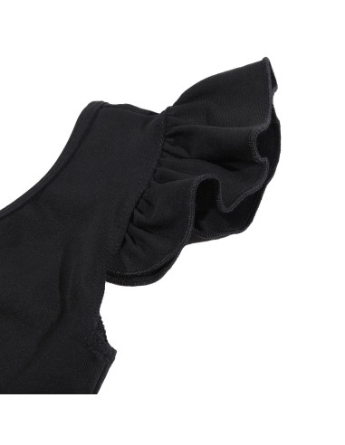 BODY BALETOWE STRÓJ DO BALETU FALBANKI CZARNE