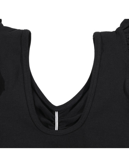 BODY BALETOWE STRÓJ DO BALETU FALBANKI CZARNE