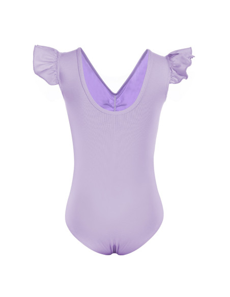 BODY BALETOWE STRÓJ DO BALETU FALBANKI FIOLET
